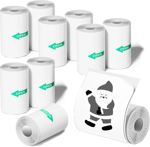 Mini Thermal Printer Sticker Paper - 3 Roll