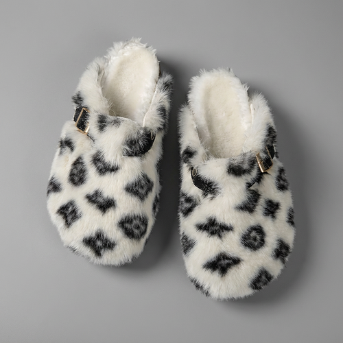 LV Faux Fur Slippers